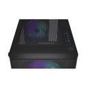 Endorfy számítógépház - ventum 200 argb (atx /micro atx/itx, 2xusb3.0, 4x12cm led ventilátor, ablakos, fekete)