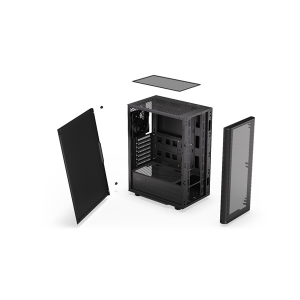 Endorfy számítógépház - ventum 200 solid (atx /micro atx/itx, 2xusb3.0, 1x12cm ventilátor, fekete)