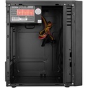 Everest számítógépház -  blazon (200w táp; rgb; fekete; plexi; matx; 1x80mm; 2xusb2.0)