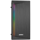 Everest számítógépház -  blazon (200w táp; rgb; fekete; plexi; matx; 1x80mm; 2xusb2.0)
