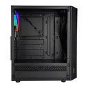 Everest számítógépház -  bumpy (fekete; plexi; atx; alsó táp; 1x120mm; 1xusb3.0 + 2xusb2.0, i/o; porszűrő)