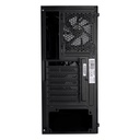 Everest számítógépház -  bumpy (fekete; plexi; atx; alsó táp; 1x120mm; 1xusb3.0 + 2xusb2.0, i/o; porszűrő)