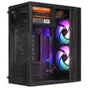 Everest számítógépház - minion mesh peak 300w (fekete; 2x12cm venti, micro atx / mini-itx, 300w táp)
