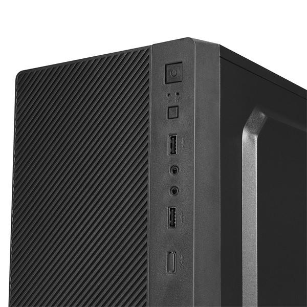 Everest számítógépház - warp peak 250w (fekete; micro atx / mini-itx, 250w táp, 2xusb2.0 )