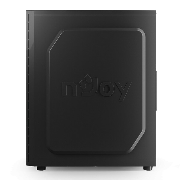 Njoy számítógépház -  anil (fekete, ablakos, atx, 1x12cm, 2xusb2.0, 1x usb3.0)