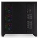 Njoy számítógépház -  aura (fekete, ablakos, atx, 7x12cm, 2xusb3.0, 1x usb-c)
