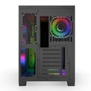 Njoy számítógépház -  aura (fekete, ablakos, atx, 7x12cm, 2xusb3.0, 1x usb-c)