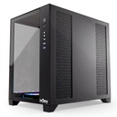 Njoy számítógépház -  aura (fekete, ablakos, atx, 7x12cm, 2xusb3.0, 1x usb-c)