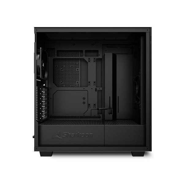 Sharkoon számítógépház - rebel c50 black (fekete; 2x120 mm ventilátor, 2xusb3.0; 1xusb 3.2; i/o)