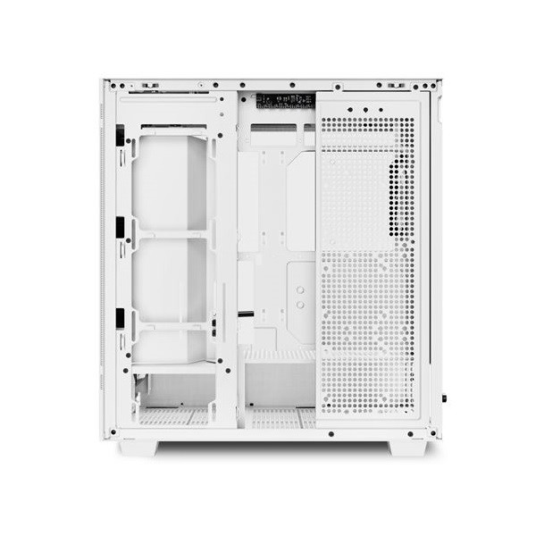 Sharkoon számítógépház - rebel c50 rgb white (fehér; ablakos; atx, 4x120mm rgb ventilátor; 2xusb3.0; 1xusb 3.2; i/o)