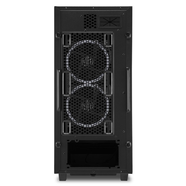 Sharkoon számítógépház - rev 200 rgb (fekete; atx,matx; alsó táp; 5x120mm v.; 2xusb3.0, 2xusb2.0, i/o)
