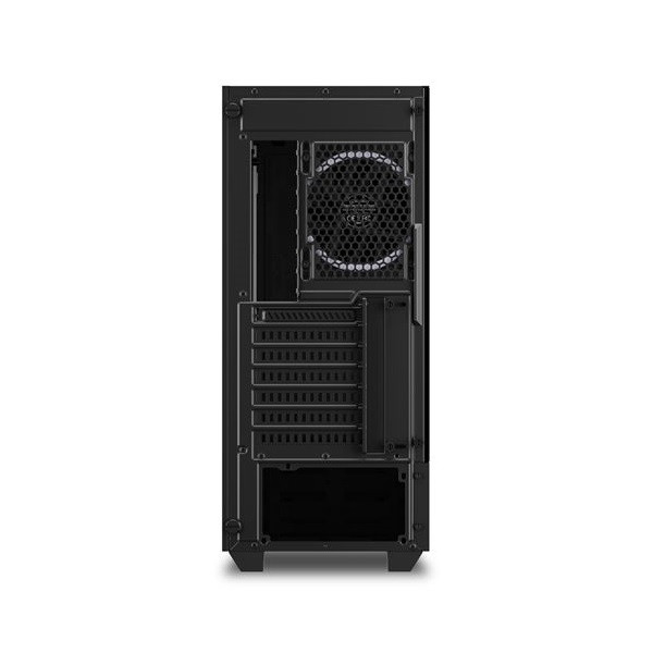 Sharkoon számítógépház - rgb hex (fekete; alsó táp; atx,matx; mitx; 6x120mm rgb led; 2xusb3.0 + 2xtype-c gen 2; i/o)