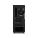 Sharkoon számítógépház - rgb hex (fekete; alsó táp; atx,matx; mitx; 6x120mm rgb led; 2xusb3.0 + 2xtype-c gen 2; i/o)