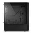 Sharkoon számítógépház - rgb slider black (fekete; üveg oldal; alsó táp; atx; 6x120mm; 2xusb3.0; 1xusb2.0; i/o)