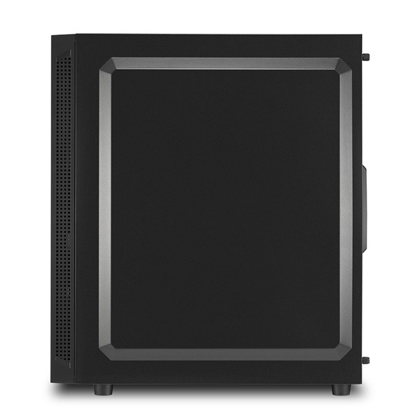 Sharkoon számítógépház - rgb slider black (fekete; üveg oldal; alsó táp; atx; 6x120mm; 2xusb3.0; 1xusb2.0; i/o)