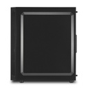 Sharkoon számítógépház - rgb slider black (fekete; üveg oldal; alsó táp; atx; 6x120mm; 2xusb3.0; 1xusb2.0; i/o)