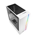 Sharkoon számítógépház - rgb slider white (fehér; üveg oldal; alsó táp; atx; 6x120mm; 2xusb3.0; 1xusb2.0; i/o)