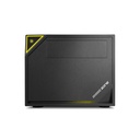 Sharkoon számítógépház - shark zone c10 (fekete; fekete belső; mitx; 2xusb3.0; 2xusb2.0; i/o; 120mm ventilátor)