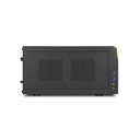 Sharkoon számítógépház - shark zone c10 (fekete; fekete belső; mitx; 2xusb3.0; 2xusb2.0; i/o; 120mm ventilátor)