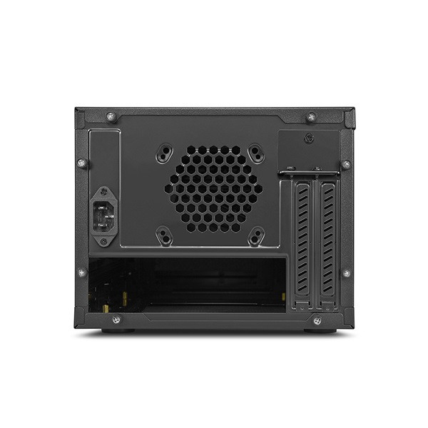 Sharkoon számítógépház - shark zone c10 (fekete; fekete belső; mitx; 2xusb3.0; 2xusb2.0; i/o; 120mm ventilátor)