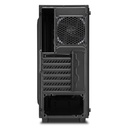 Sharkoon számítógépház - tg4 rgb (fekete; üveg oldal; alsó táp; atx; 4x120mm rgb ventillátor; 2xusb3.0; i/o)