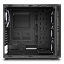 Sharkoon számítógépház - tg4 rgb (fekete; üveg oldal; alsó táp; atx; 4x120mm rgb ventillátor; 2xusb3.0; i/o)