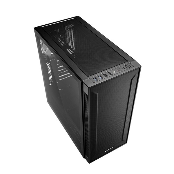 Sharkoon számítógépház - tg6m rgb (fekete; atx,matx; alsó táp; 7x120mm v.; 2xusb3.0, 2xusb2.0, i/o)
