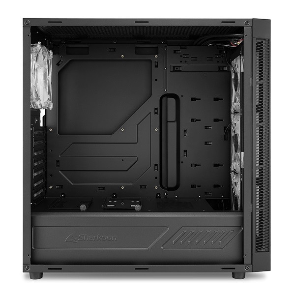 Sharkoon számítógépház - tg6m rgb (fekete; atx,matx; alsó táp; 7x120mm v.; 2xusb3.0, 2xusb2.0, i/o)