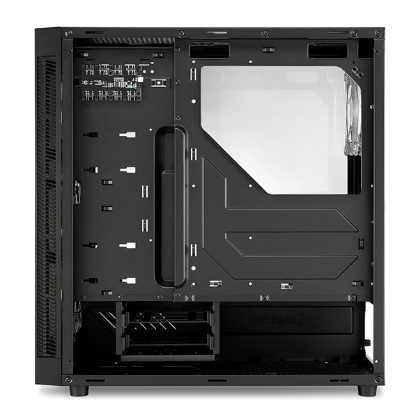 Sharkoon számítógépház - tg6m rgb (fekete; atx,matx; alsó táp; 7x120mm v.; 2xusb3.0, 2xusb2.0, i/o)