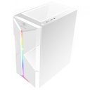Spirit of gamer számítógépház - clone 3 white (fekete, ablakos, 8x12cm ventilátor, alsó táp,  atx, 1xusb3.0, 2xusb2.0)