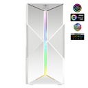 Spirit of gamer számítógépház - clone 3 white (fekete, ablakos, 8x12cm ventilátor, alsó táp,  atx, 1xusb3.0, 2xusb2.0)