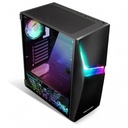 Spirit of gamer számítógépház - clone 4 black (fekete, ablakos, 8x12cm ventilátor, alsó táp,  atx, 1xusb3.0, 2xusb2.0)