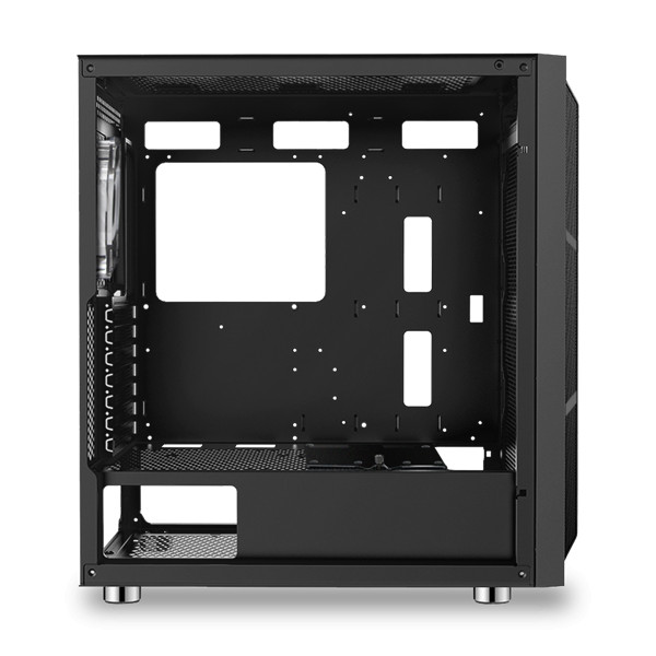Spirit of gamer számítógépház - ghost 5 rgb (fekete, ablakos, 2x20cm, 4x12cm ventilátor, atx, matx, 2xusb3.0, 1xusb2.0)