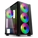 Spirit of gamer számítógépház - ghost iii rgb (fekete, ablakos, 8x12cm ventilátor, atx, matx, 2xusb3.0, 1xusb2.0)
