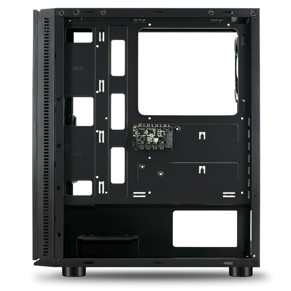 Spirit of gamer számítógépház - ghost iii rgb (fekete, ablakos, 8x12cm ventilátor, atx, matx, 2xusb3.0, 1xusb2.0)