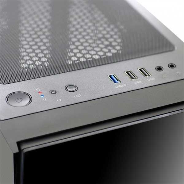 Spirit of gamer számítógépház - ghost iii rgb (fekete, ablakos, 8x12cm ventilátor, atx, matx, 2xusb3.0, 1xusb2.0)