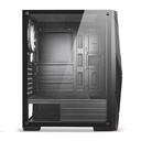 Spirit of gamer számítógépház - rogue v rgb (fekete, ablakos, 8x12cm ventilátor, alsó táp,  atx, 1xusb3.0, 2xusb2.0)