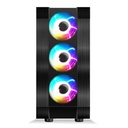 Spirit of gamer számítógépház - rogue vi rgb (fekete, ablakos, 8x12cm ventilátor, alsó táp,  atx, 1xusb3.0, 2xusb2.0)