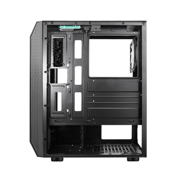 Spirit of gamer számítógépház - rogue vi rgb (fekete, ablakos, 8x12cm ventilátor, alsó táp,  atx, 1xusb3.0, 2xusb2.0)