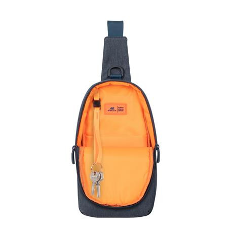 Hátitáska, keresztpántos (cross-body), RIVACASE "Galapagos 7711", sötétszürke