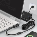 Advance notebook töltő - universal charger for hp laptops (90w, 5 csatlakozó, automata feszültség érzékelés, fekete)