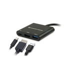 Conceptronic notebook dokkoló - donn01b (usb-c to hdmi+usb-c pd:60w+usb-a 3.0, fekete)