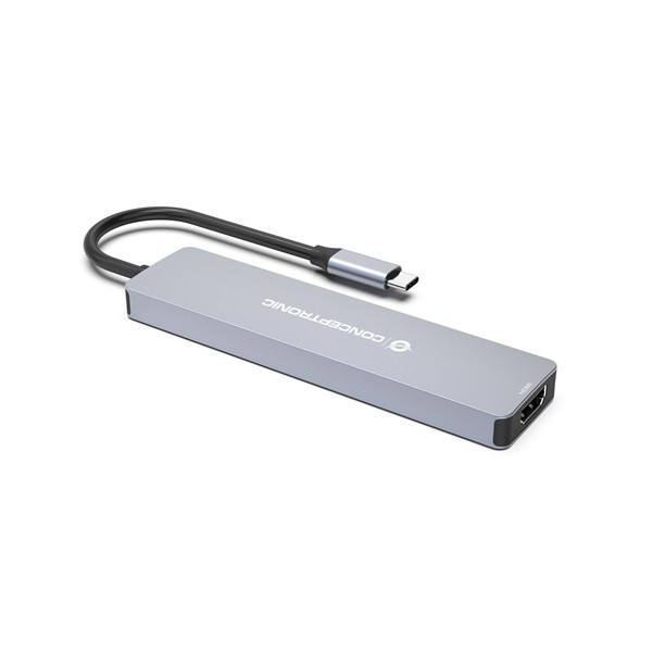 Conceptronic notebook dokkoló - donn18g (usb-c to hdmi/usb-c pd/usb 3.0/sd/tf)