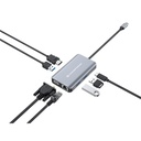 Conceptronic notebook dokkoló - donn21g (usb-c to hdmi/vga/usb-c pd/usb 3.0/gbe)