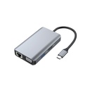 Conceptronic notebook dokkoló - donn21g (usb-c to hdmi/vga/usb-c pd/usb 3.0/gbe)