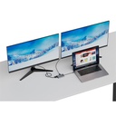 Conceptronic notebook dokkoló - donn21g (usb-c to hdmi/vga/usb-c pd/usb 3.0/gbe)