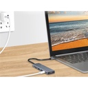 Conceptronic notebook dokkoló - donn23g (usb-c to hdmi/usb-c pd/usb 3.0/sd/tf)