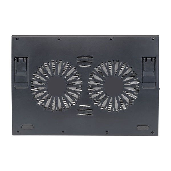 Conceptronic notebook hűtőpad 17"-ig - thana02b (usb, 2x12,5cm, állítható magasság, csúszásmentes, fekete)