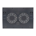 Conceptronic notebook hűtőpad 17"-ig - thana02b (usb, 2x12,5cm, állítható magasság, csúszásmentes, fekete)