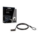 Conceptronic notebook kábelzár - custodio01bn  (számzáras, nano security slot, 1,8m)